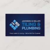 Loodgieter- en tegeldiensten visitekaartje (Voorkant)