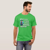  Loodgieter Gift HEROES VERSCHIJNEN T-shirt (Voorkant volledig)