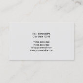 Loodgieter Hand Moersleutel Water Drop Loodgieters Visitekaartje (Achterkant)