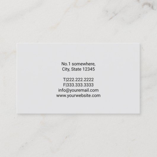 Loodgieter Hand Moersleutel Water Drop Loodgieters Visitekaartje (Achterkant)