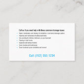 loodgieter | Handig Mannen Visitekaartje (Achterkant)