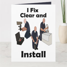 Loodgieter Ik Repareer, Installeer en Maak Schoon Kaart