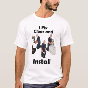 Loodgieter Ik Repareer Smeer Installatie Klusjesma T-shirt