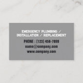 Loodgieter kraan pijp Handyman Pluming Service Visitekaartje (Achterkant)