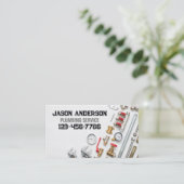 Loodgieter kraan pijp Handyman Pluming Service Visitekaartje (Staand voorkant)