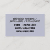 Loodgieter kraan pijp Handyman Pluming Service Visitekaartje (Achterkant)