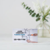 Loodgieter kraan pijp Handyman Pluming Service Visitekaartje (Staand voorkant)