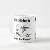 Loodgieter & Loodgieter Gepersonaliseerde mok (Voorkant links)
