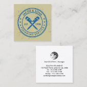 Loodgieter Loodgieter Pijp Moersleutel Vierkante Visitekaartje (Voorkant / Achterkant)