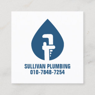 Loodgieter Loodgieter Pijp Moersleutel Vierkante Visitekaartje