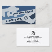 Loodgieter Loodgieter Pijp Moersleutel Visitekaartje (Voorkant / Achterkant)