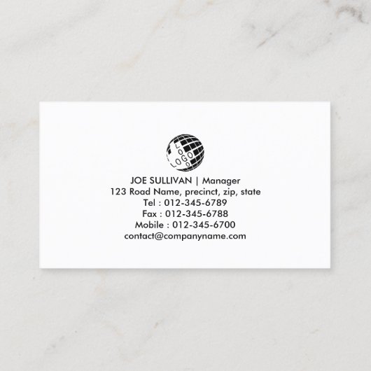 Loodgieter Loodgieter Pijp Moersleutel Visitekaartje (Achterkant)