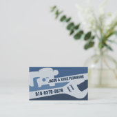 Loodgieter Loodgieter Pijp Moersleutel Visitekaartje (Staand voorkant)