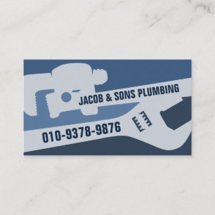 Loodgieter Loodgieter Pijp Moersleutel Visitekaartje