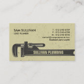 Loodgieter Loodgieter Pijp Moersleutel Visitekaartje (Voorkant)