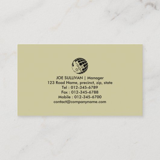 Loodgieter Loodgieter Pijp Moersleutel Visitekaartje (Achterkant)