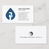 Loodgieter Loodgieter Pijp Moersleutel Visitekaartje (Voorkant / Achterkant)