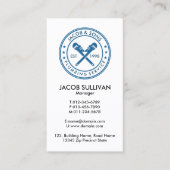 Loodgieter Loodgieter Pijp Moersleutel Visitekaartje (Voorkant)