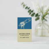 Loodgieter Loodgieter Pijp Moersleutel Visitekaartje (Staand voorkant)