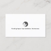 Loodgieter Loodgieter Pijp Moersleutel Visitekaartje (Achterkant)