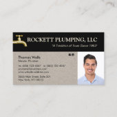 Loodgieter Loodgieterswaterkraan Photo Business Visitekaartje (Voorkant)