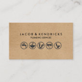 Loodgieter Loodgieterswerk Huis Reparatie Visiteka Visitekaartje (Voorkant)