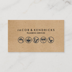 Loodgieter Loodgieterswerk Huis Reparatie Visiteka Visitekaartje