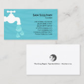 Loodgieter Loodgieterswerk Lekkende kraan Home Rep Visitekaartje (Voorkant / Achterkant)