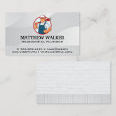 Loodgieter met sleutel visitekaartje (Voorkant / Achterkant)