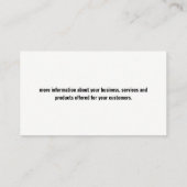 Loodgieter met sleutel | Woninginstallateur Visitekaartje (Achterkant)