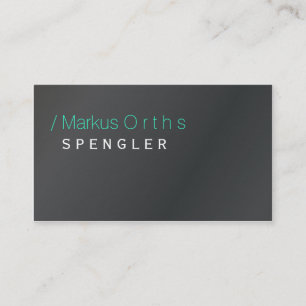 Loodgieter of Installateur Typo visitekaartjes