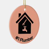 Loodgieter Ontwerp Keramisch Ornament (Rechts)