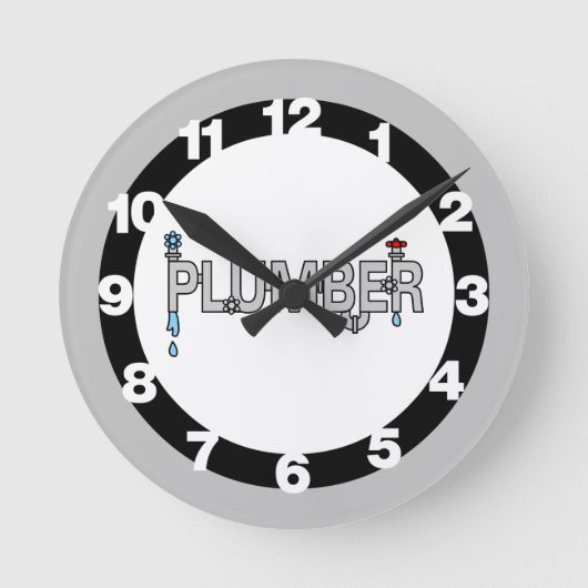 Loodgieter Pijpen Ronde Klok (Voorkant)