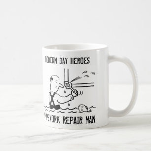 Loodgieter Pijpleiding Reparatie Man Koffiemok
