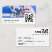 Loodgieter QR-code Visitekaartje (Voorkant / Achterkant)