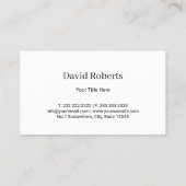 Loodgieter Service Blue Water Drop Logo Loodgieter Visitekaartje (Achterkant)