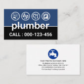 Loodgieter Signage Rand Loodgieterij Visitekaartje (Voorkant / Achterkant)