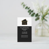 Loodgieter Upscale Verticale Visitekaartjes (Staand voorkant)