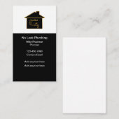 Loodgieter Upscale Verticale Visitekaartjes (Voorkant / Achterkant)