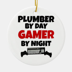 Loodgieter van Day Gamer by Night Keramisch Ornament