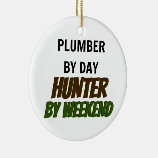 Loodgieter van Day Hunter van Weekend Keramisch Ornament (Rechts)