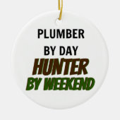 Loodgieter van Day Hunter van Weekend Keramisch Ornament (Voorkant)
