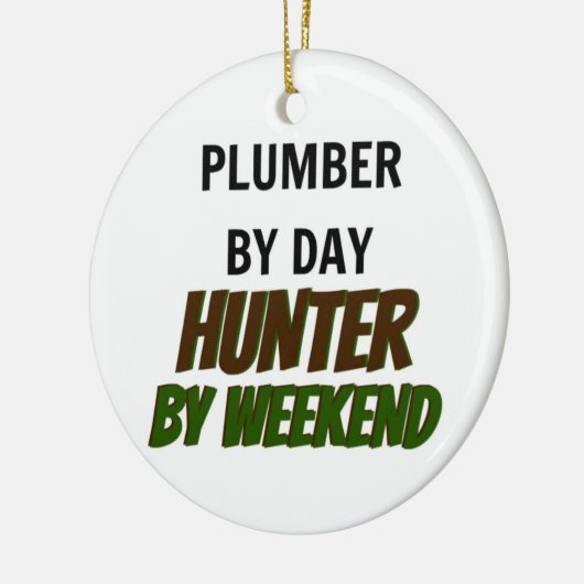 Loodgieter van Day Hunter van Weekend Keramisch Ornament (Links)