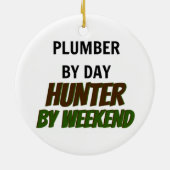 Loodgieter van Day Hunter van Weekend Keramisch Ornament (Achterkant)