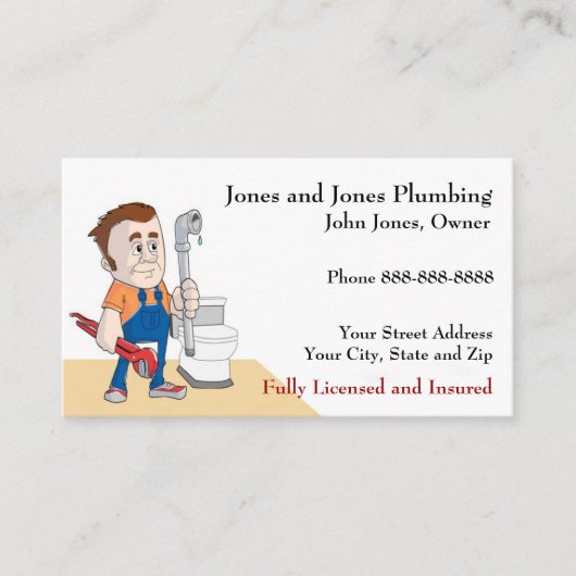 Loodgieter Visitekaartje (Voorkant)