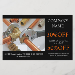 loodgieter voor de bouw flyer