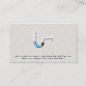 loodgieter voor woningen | Verstopte leidingen Visitekaartje (Achterkant)