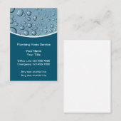 Loodgieter Water Drops Visitekaartjes Design (Voorkant / Achterkant)