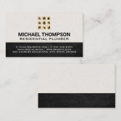 loodgieter | Waterpijpsysteem pictogrammen Visitekaartje (Voorkant / Achterkant)