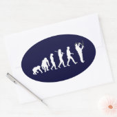 Loodgieterij Evolution Loodgieter Pipefitter Pipe  Ovale Sticker (Envelop)